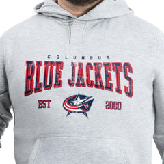 Columbus Blue Jackets G-III Sports by Carl Banks Adaptive Classic Team Spirit Fleece Hoodie - Gray Hoodies