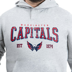 Washington Capitals G-III Sports by Carl Banks Adaptive Classic Team Spirit Fleece Hoodie - Gray Hoodies