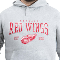 Detroit Red Wings G-III Sports by Carl Banks Adaptive Classic Team Spirit Fleece Hoodie - Gray Hoodies