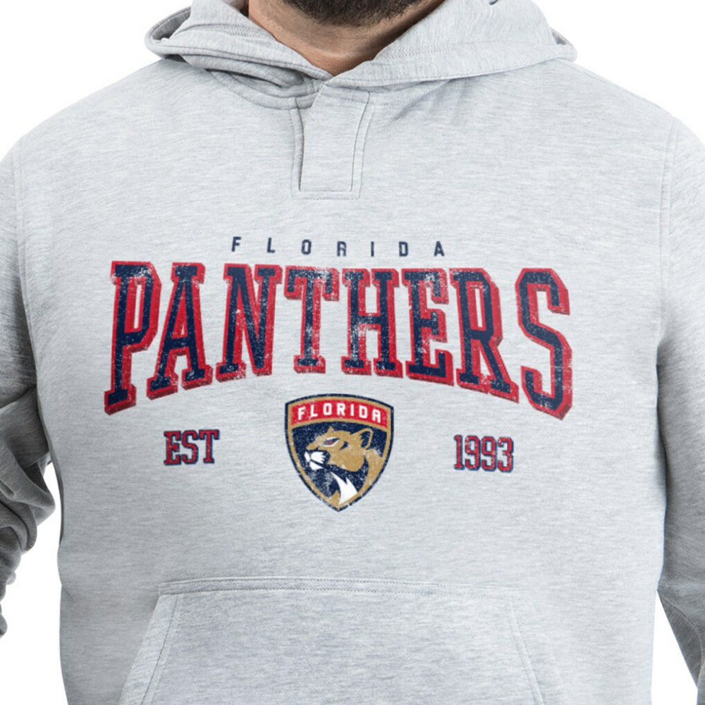 Florida Panthers G-III Sports by Carl Banks Adaptive Classic Team Spirit Fleece Hoodie - Gray Hoodies