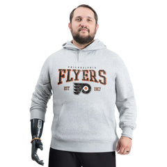 Philadelphia Flyers G-III Sports by Carl Banks Adaptive Classic Team Spirit Fleece Hoodie - Gray Hoodies