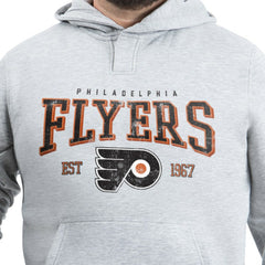 Philadelphia Flyers G-III Sports by Carl Banks Adaptive Classic Team Spirit Fleece Hoodie - Gray Hoodies