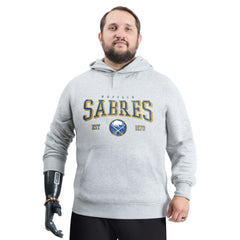 Buffalo Sabres G-III Sports by Carl Banks Adaptive Classic Team Spirit Fleece Hoodie - Gray Hoodies