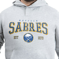 Buffalo Sabres G-III Sports by Carl Banks Adaptive Classic Team Spirit Fleece Hoodie - Gray Hoodies