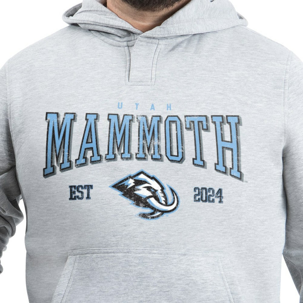 Utah Mammoth G-III Sports by Carl Banks Adaptive Classic Team Spirit Fleece Hoodie - Gray Hoodies