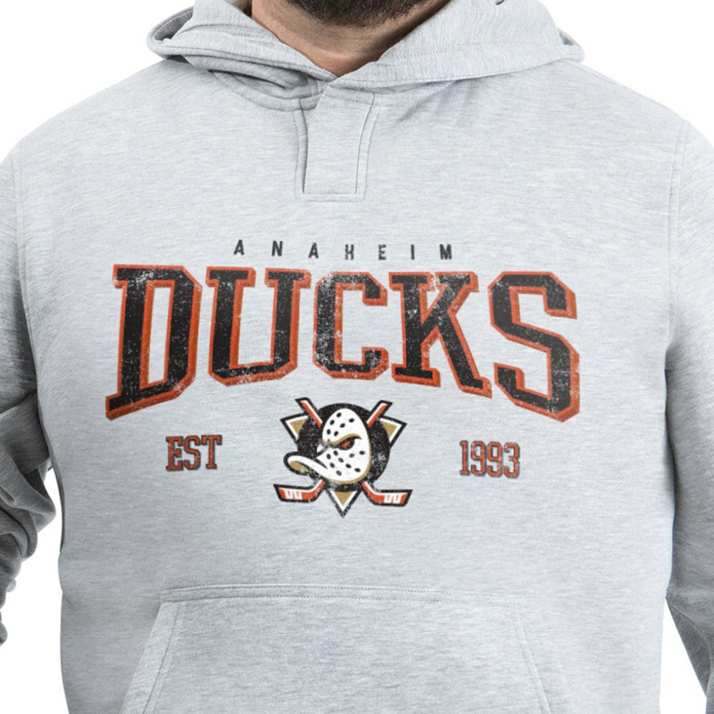 Anaheim Ducks G-III Sports by Carl Banks Adaptive Classic Team Spirit Fleece Hoodie - Gray Hoodies