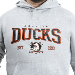 Anaheim Ducks G-III Sports by Carl Banks Adaptive Classic Team Spirit Fleece Hoodie - Gray Hoodies
