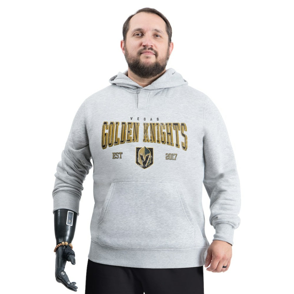 Vegas Golden Knights G-III Sports by Carl Banks Adaptive Classic Team Spirit Fleece Hoodie - Gray Hoodies