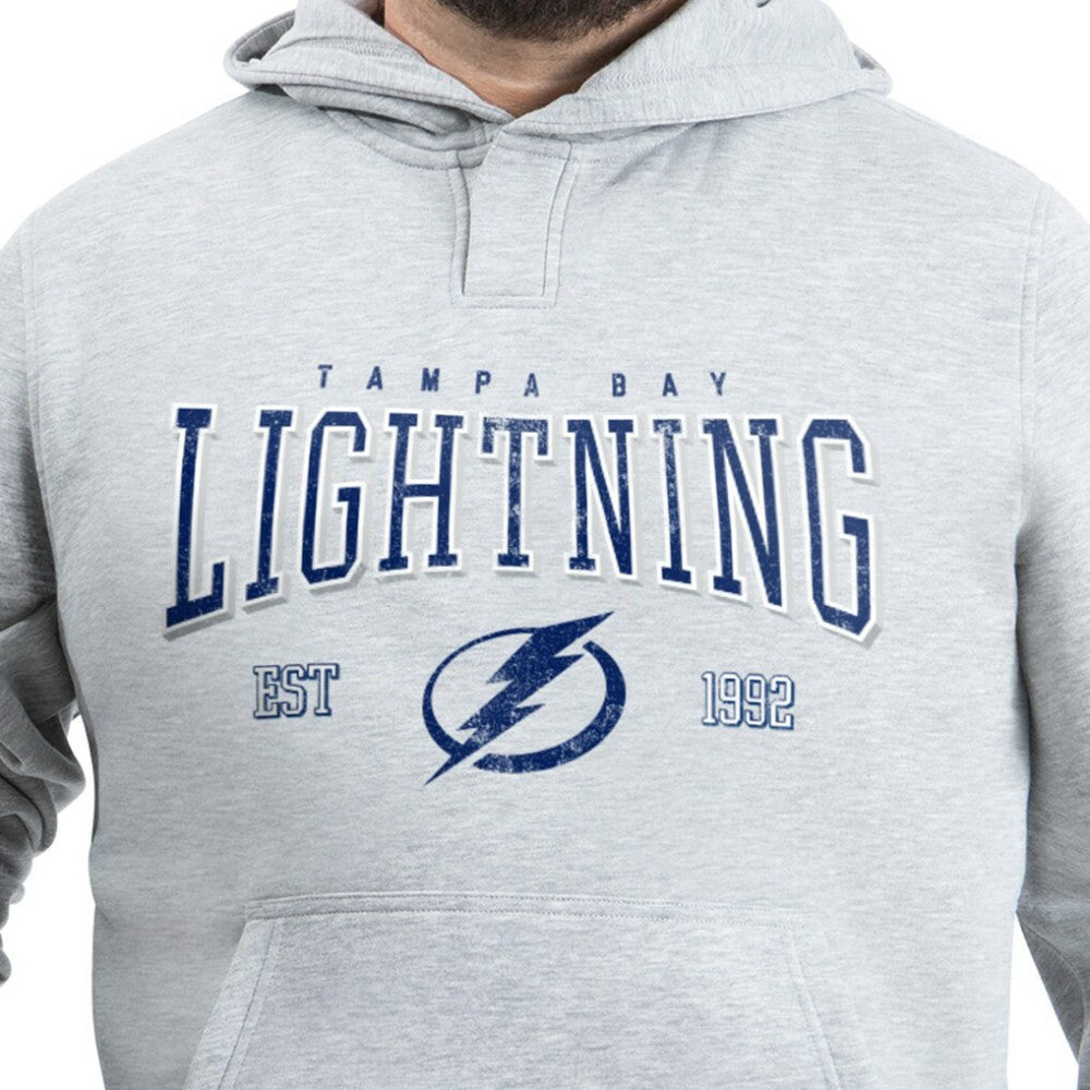 Tampa Bay Lightning G-III Sports by Carl Banks Adaptive Classic Team Spirit Fleece Hoodie - Gray Hoodies