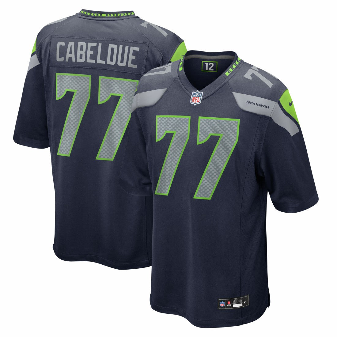 Bryce Cabeldue Seattle Seahawks Team Game Jersey - College Navy outlet