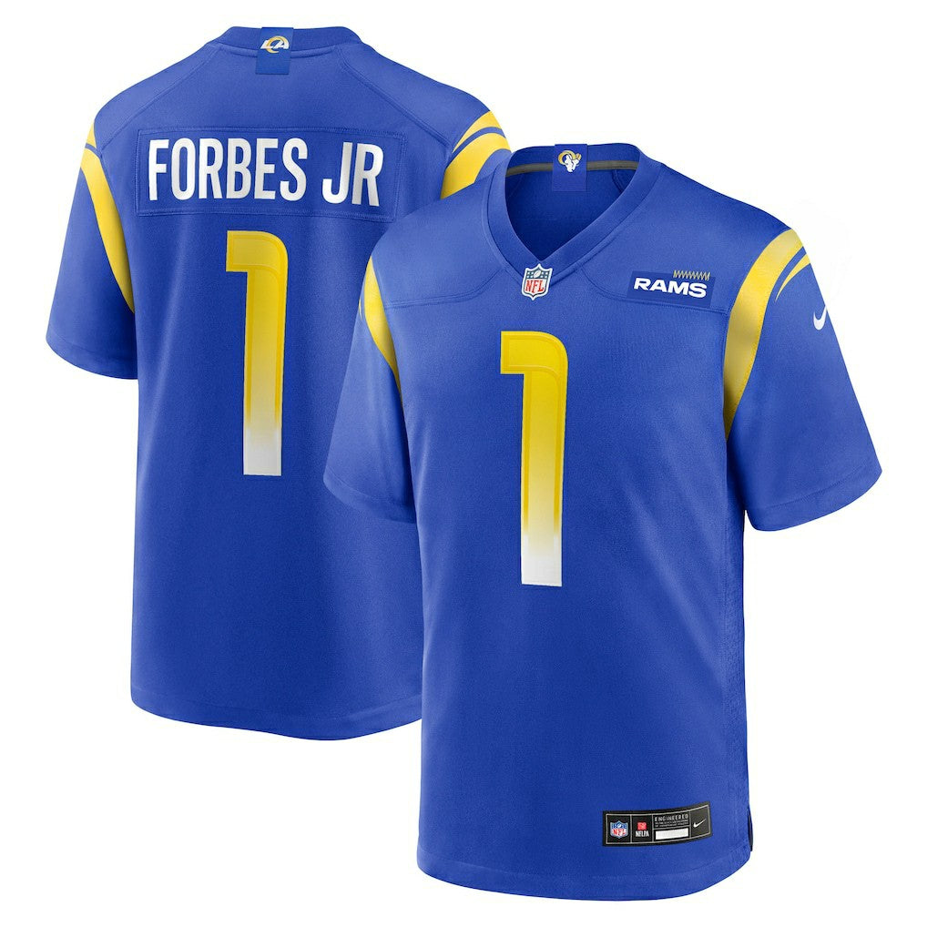 Emmanuel Forbes Jr. Los Angeles Rams Team Game Jersey - Royal sale