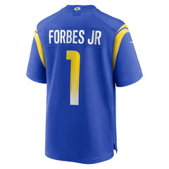 Emmanuel Forbes Jr. Los Angeles Rams Team Game Jersey - Royal sale