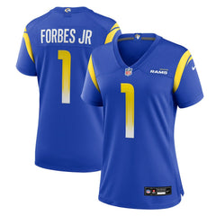 Emmanuel Forbes Jr. Los Angeles Rams Women's Team Game Jersey - Royal for sale