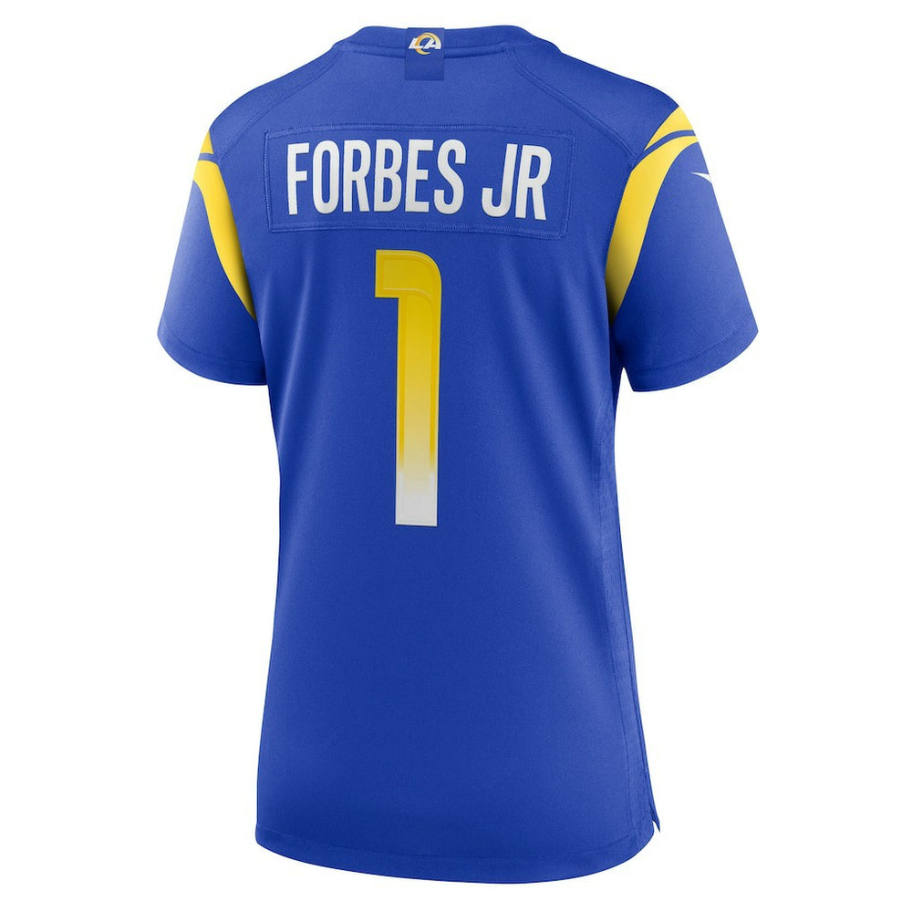 Emmanuel Forbes Jr. Los Angeles Rams Women's Team Game Jersey - Royal for sale