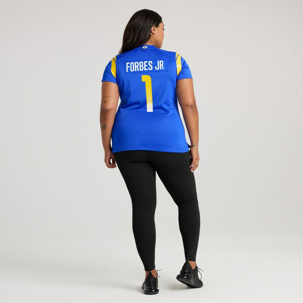 Emmanuel Forbes Jr. Los Angeles Rams Women's Team Game Jersey - Royal for sale