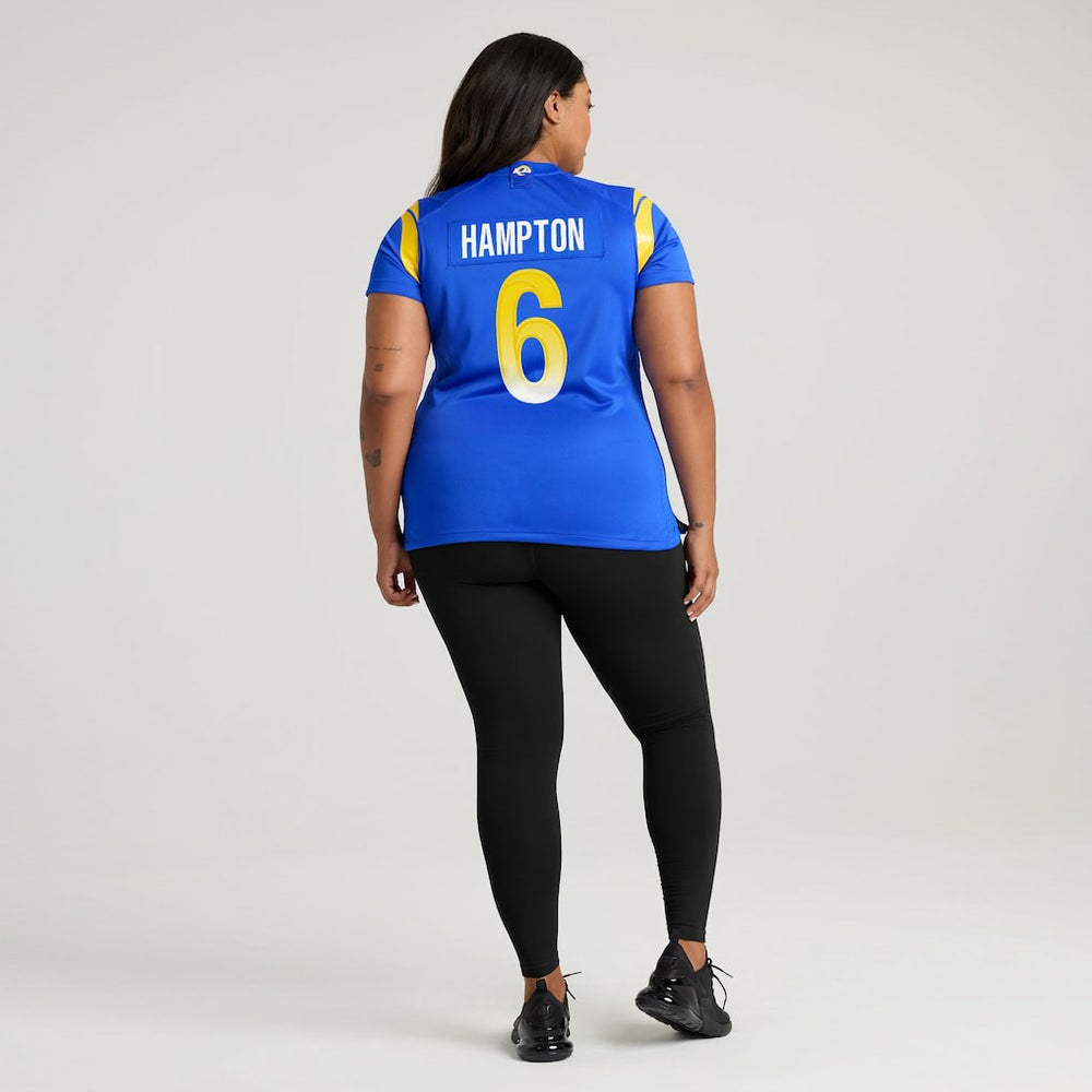 Nick Hampton Los Angeles Rams Women's Team Game Jersey - Royal for sale