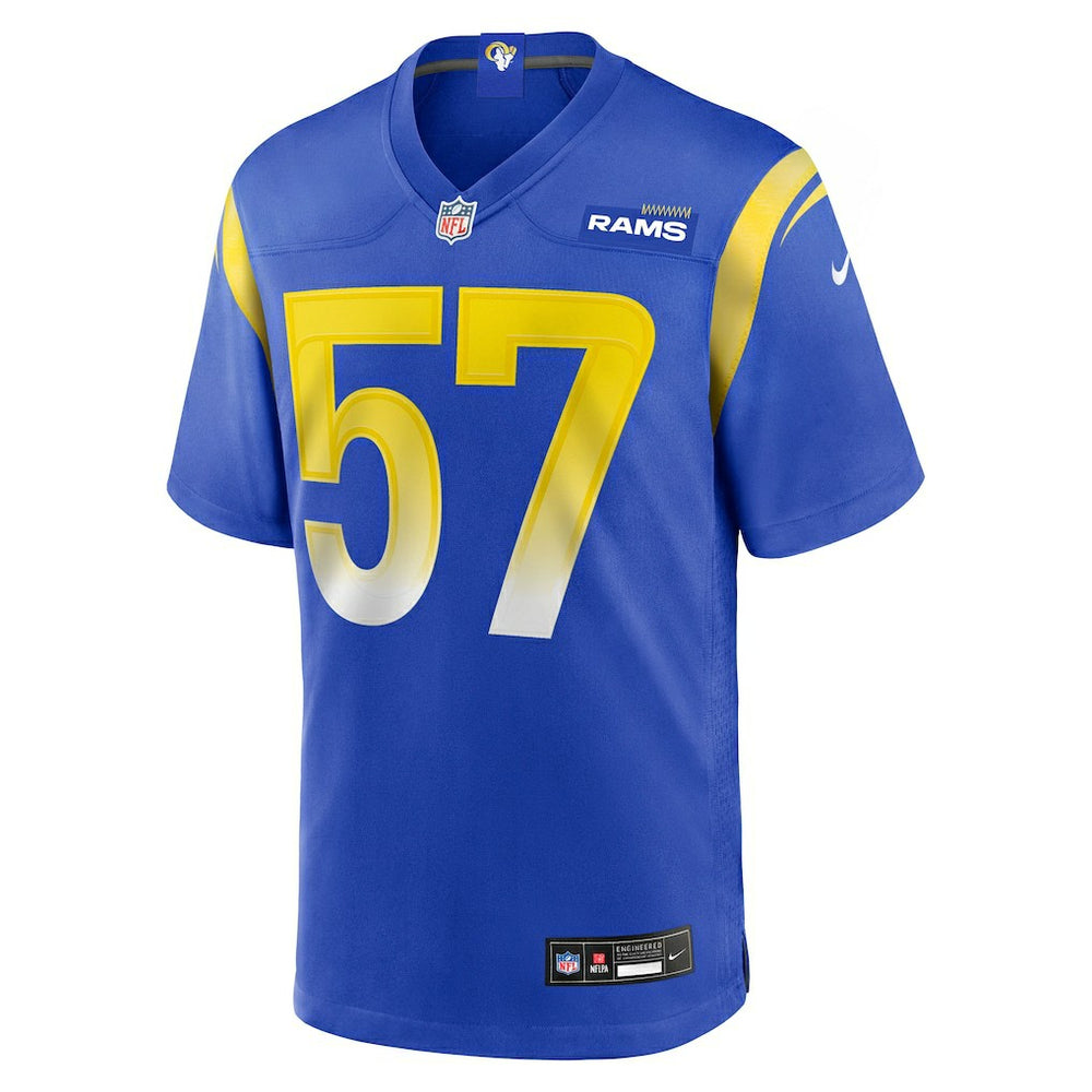 Ty Hamilton Los Angeles Rams Team Game Jersey - Royal on sale