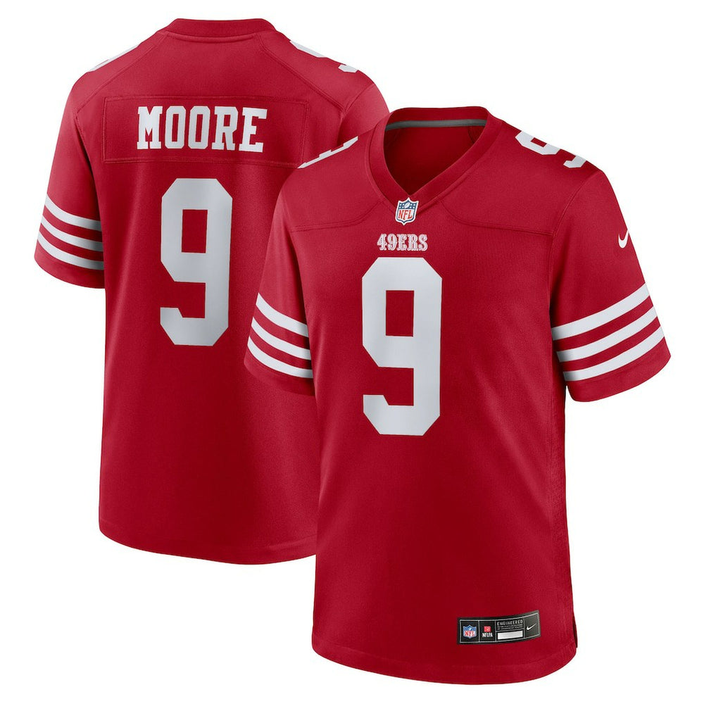Skyy Moore San Francisco 49ers Team Game Jersey - Scarlet sale
