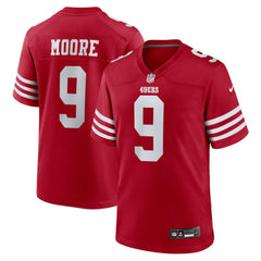 Skyy Moore San Francisco 49ers Team Game Jersey - Scarlet sale