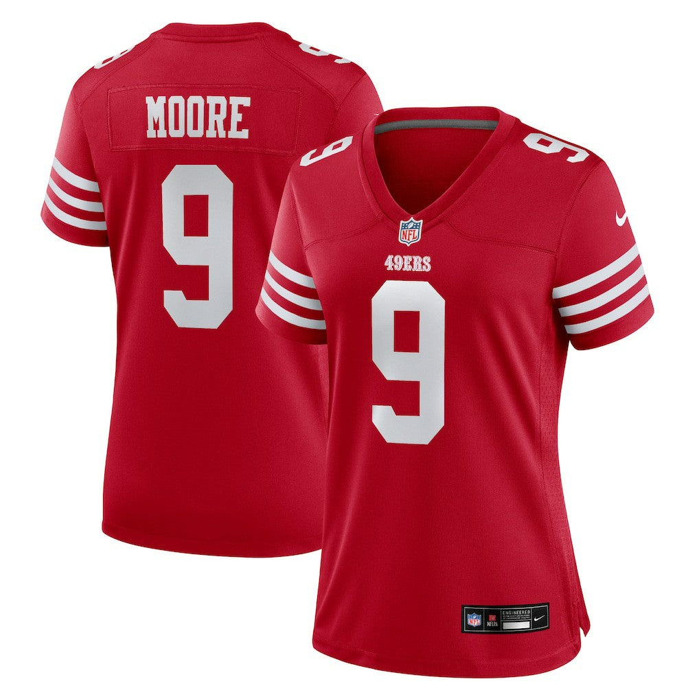 Skyy Moore San Francisco 49ers Women's Team Game Jersey - Scarlet on sale