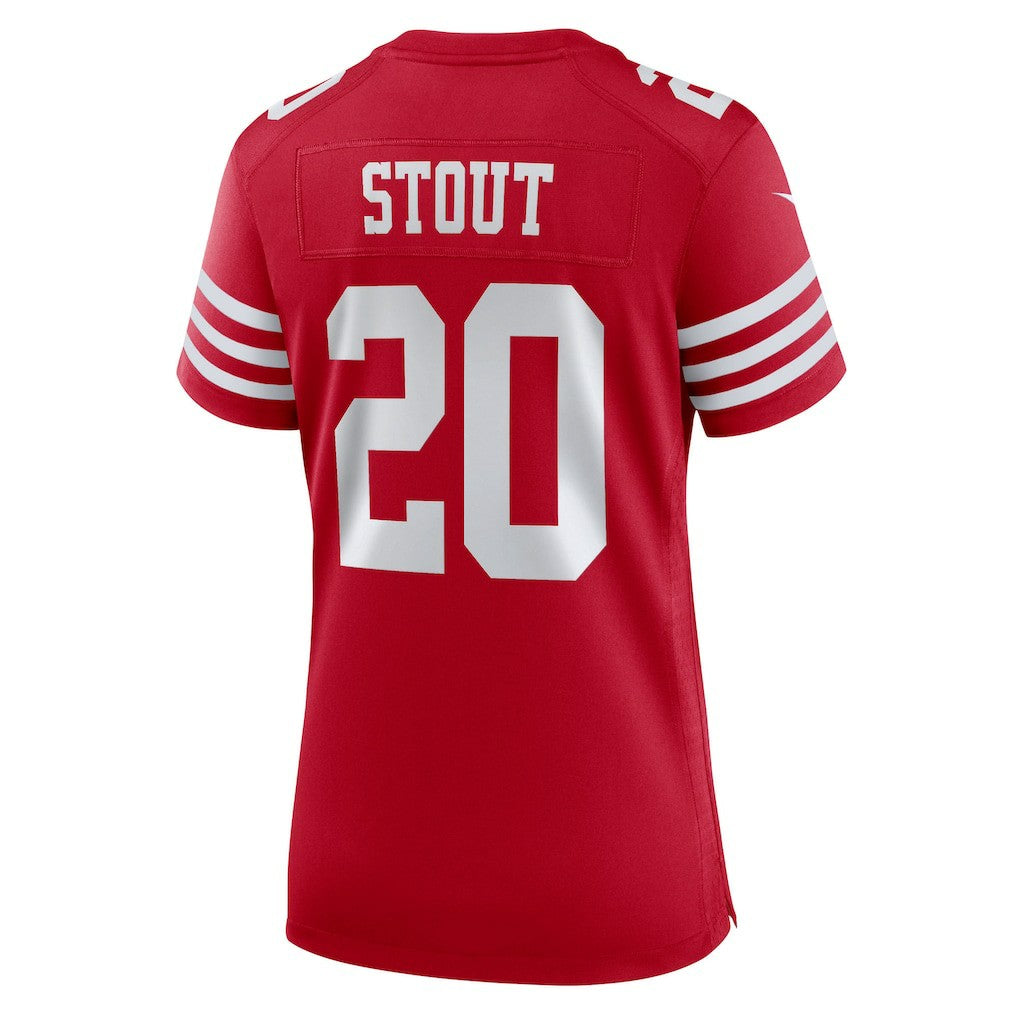 Upton Stout San Francisco 49ers Women's Team Game Jersey - Scarlet cheap