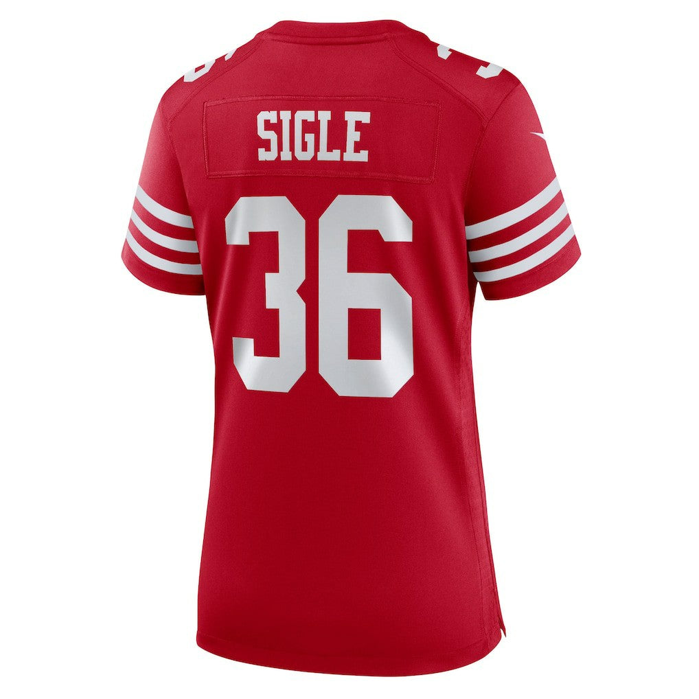 Marques Sigle San Francisco 49ers Women's Team Game Jersey - Scarlet cheap