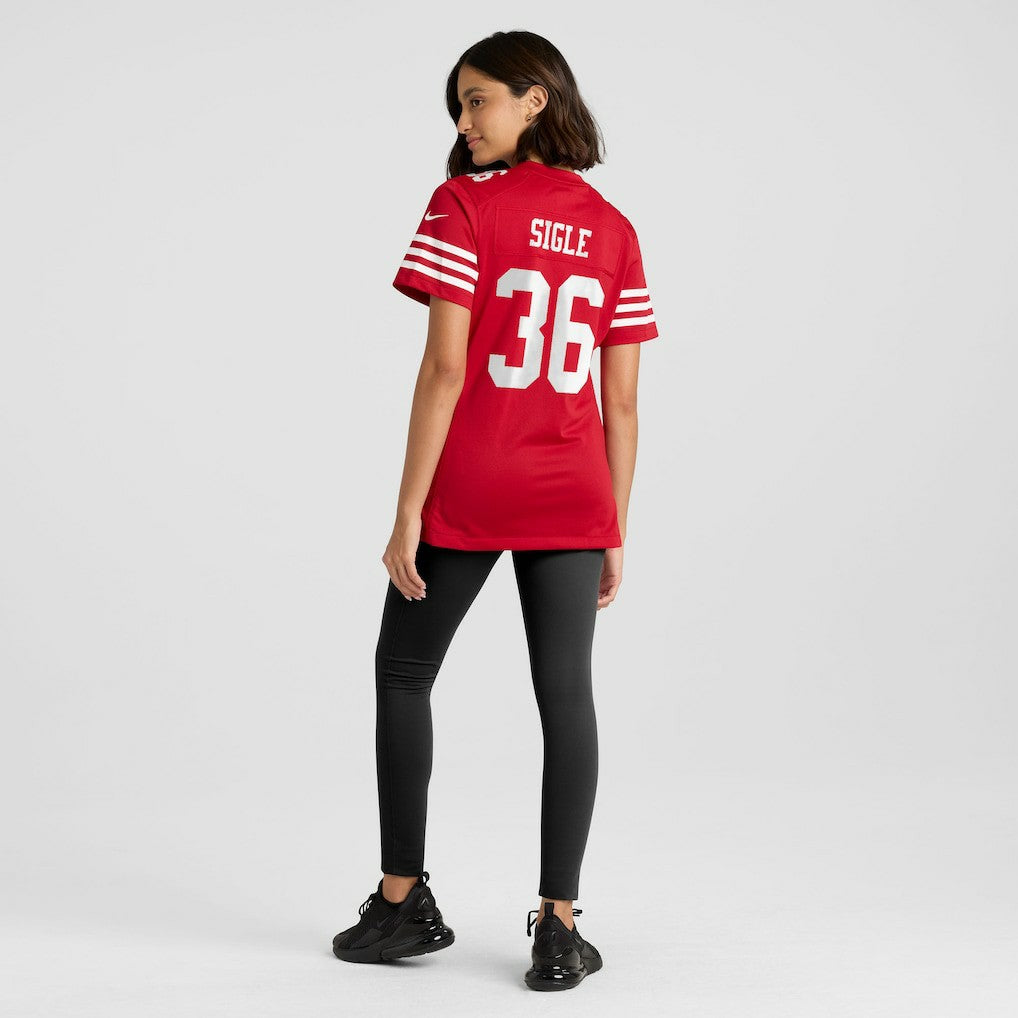 Marques Sigle San Francisco 49ers Women's Team Game Jersey - Scarlet cheap