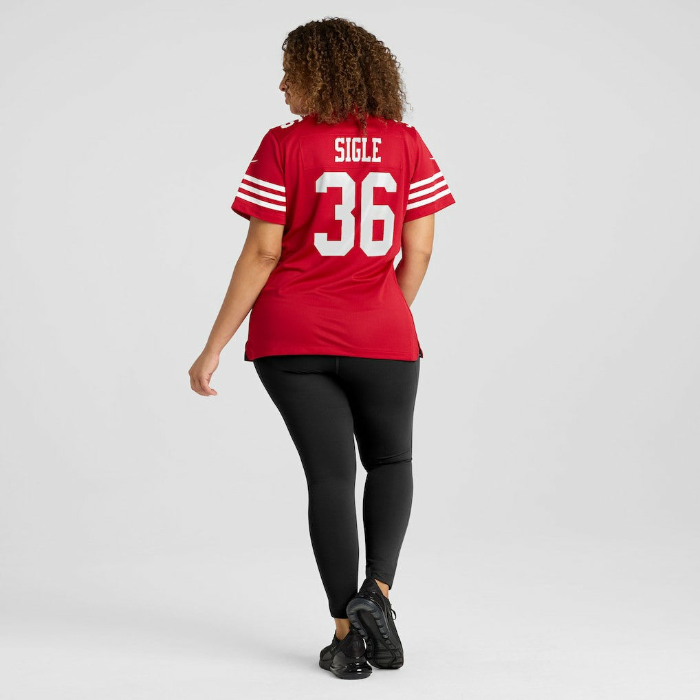 Marques Sigle San Francisco 49ers Women's Team Game Jersey - Scarlet cheap