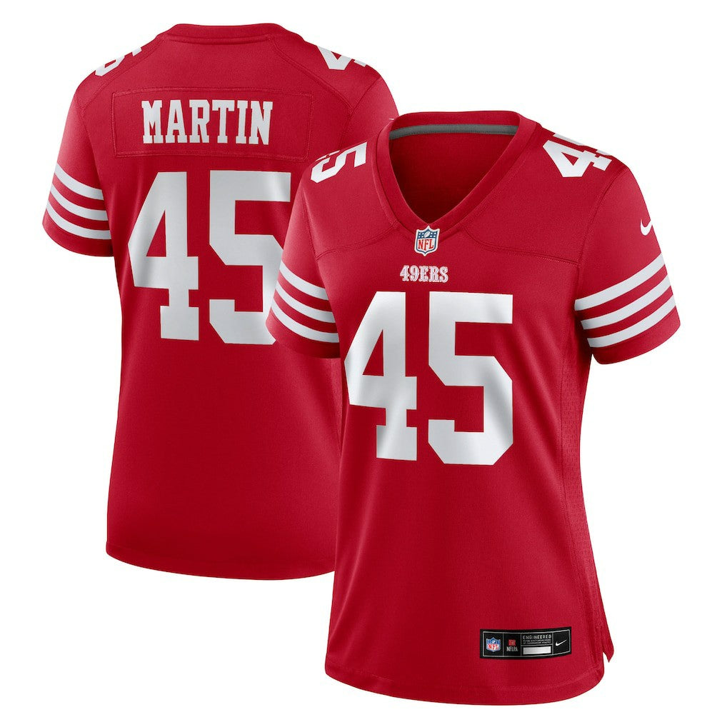 Nick Martin San Francisco 49ers Women's Team Game Jersey - Scarlet cheap