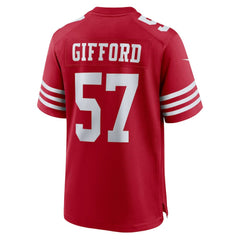 Luke Gifford San Francisco 49ers Team Game Jersey - Scarlet sale