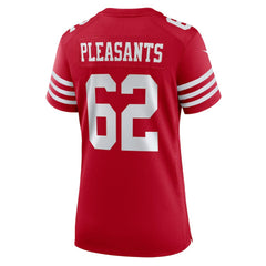 Austen Pleasants San Francisco 49ers Women's Team Game Jersey - Scarlet discount