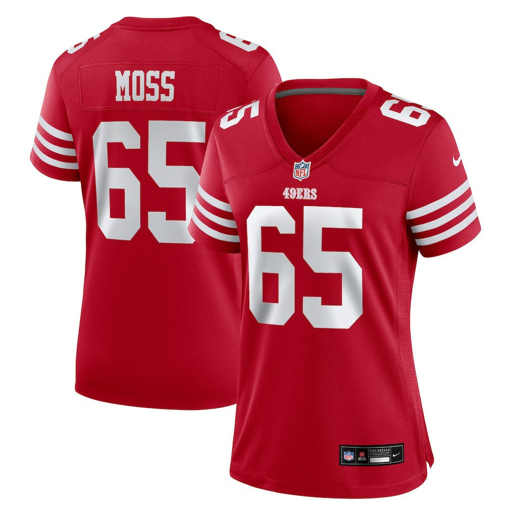 Drew Moss San Francisco 49ers Women's Team Game Jersey - Scarlet online