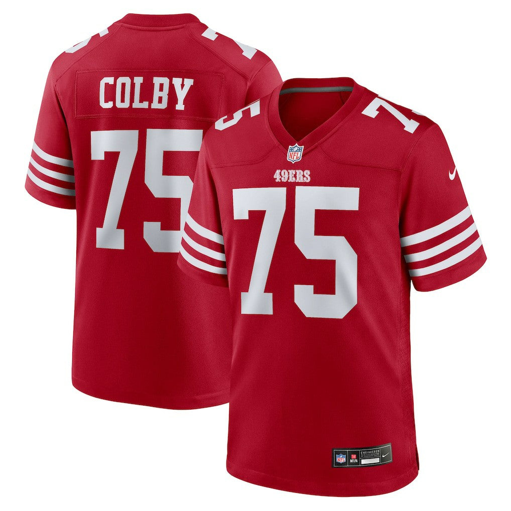 Connor Colby San Francisco 49ers Team Game Jersey - Scarlet sale