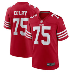 Connor Colby San Francisco 49ers Team Game Jersey - Scarlet sale