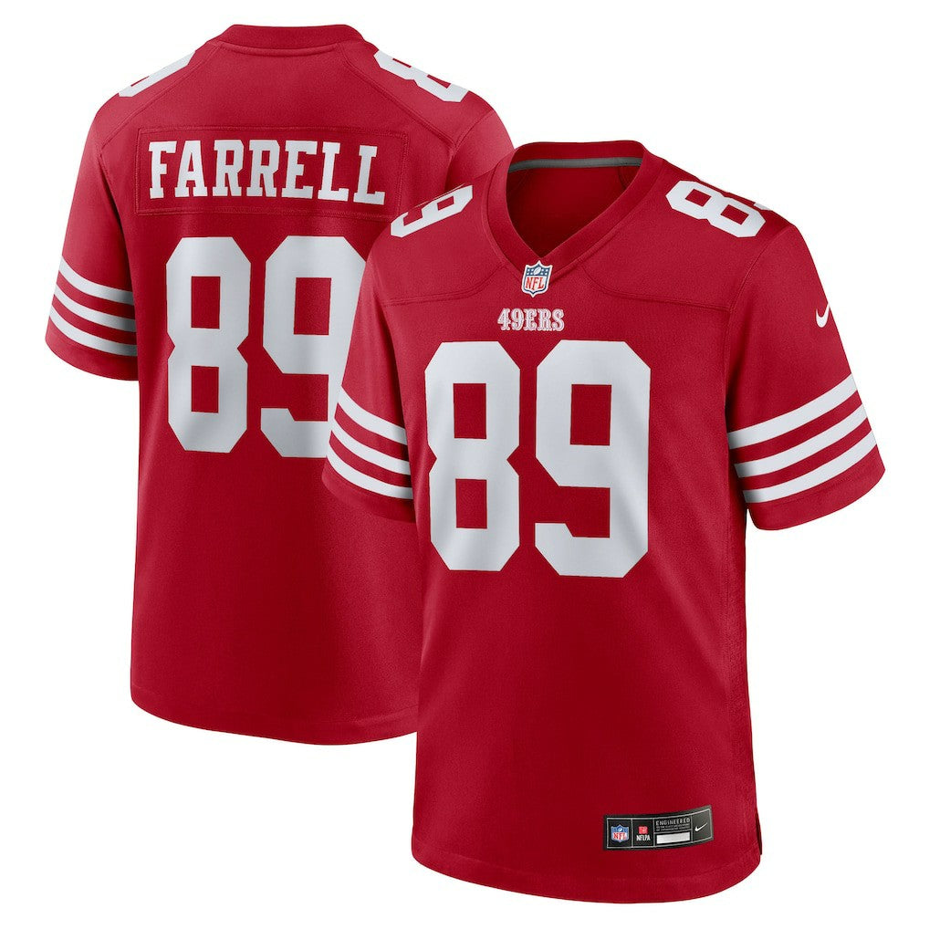 Luke Farrell San Francisco 49ers Team Game Jersey - Scarlet for sale
