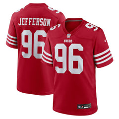 Jordan Jefferson San Francisco 49ers Team Game Jersey - Scarlet outlet