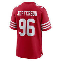 Jordan Jefferson San Francisco 49ers Team Game Jersey - Scarlet outlet