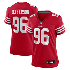 Jordan Jefferson San Francisco 49ers Women's Team Game Jersey - Scarlet online