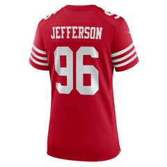 Jordan Jefferson San Francisco 49ers Women's Team Game Jersey - Scarlet online