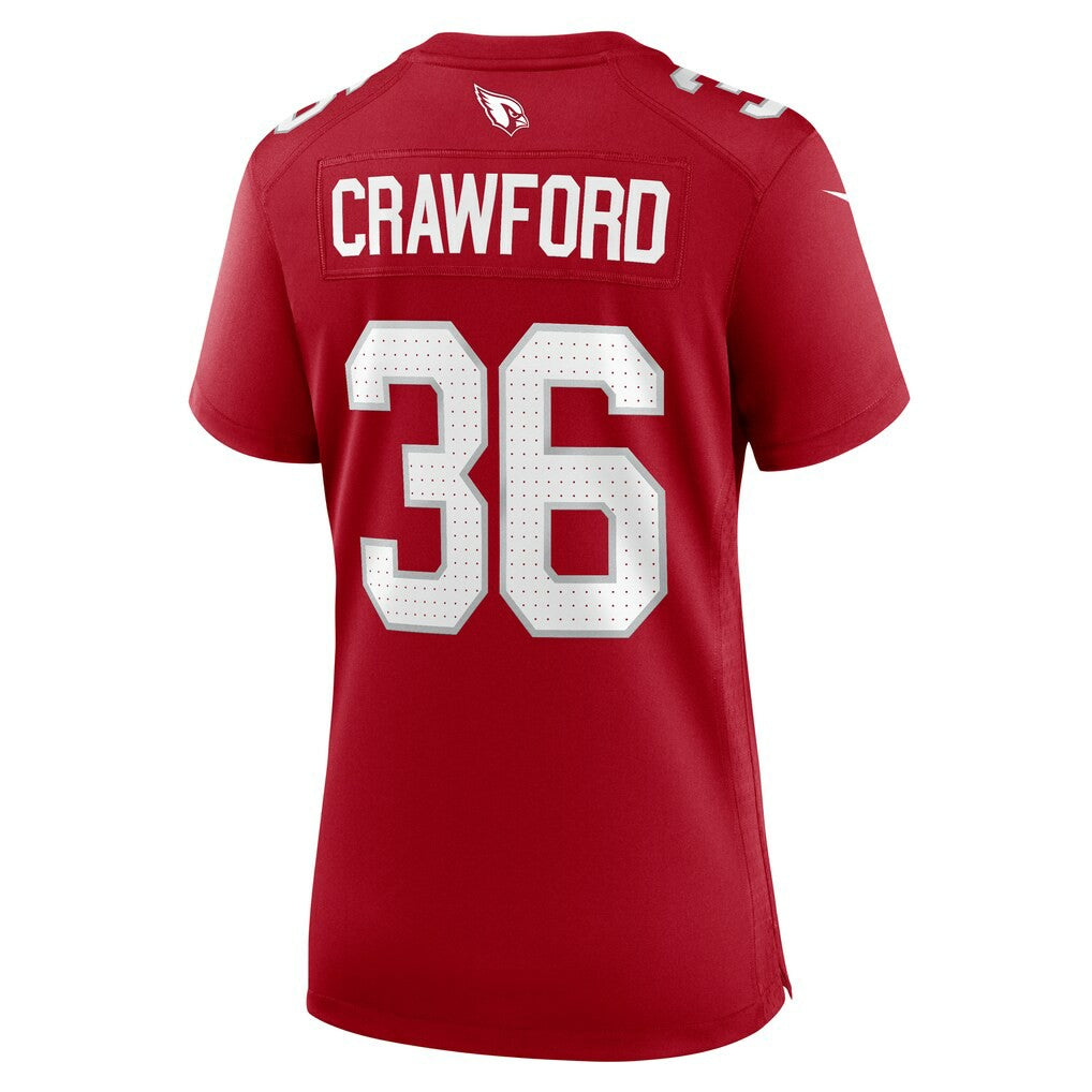 Kitan Crawford Arizona Cardinals Women's Team Game Jersey - Cardinal discount