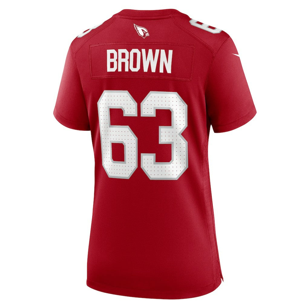 Evan Brown Arizona Cardinals Women's Team Game Jersey - Cardinal sale