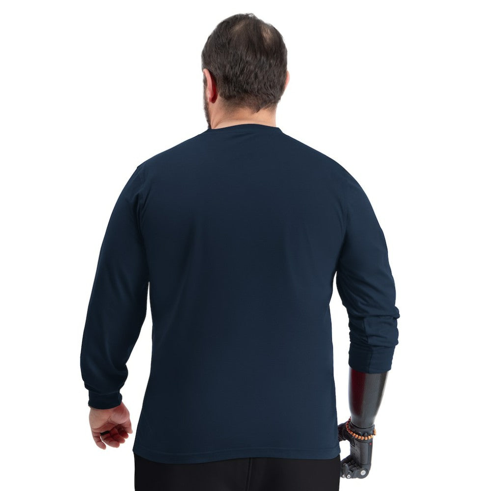 Colorado Avalanche G-III Sports by Carl Banks Adaptive Mesh Effect Long Sleeve T-Shirt - Navy T-shirts