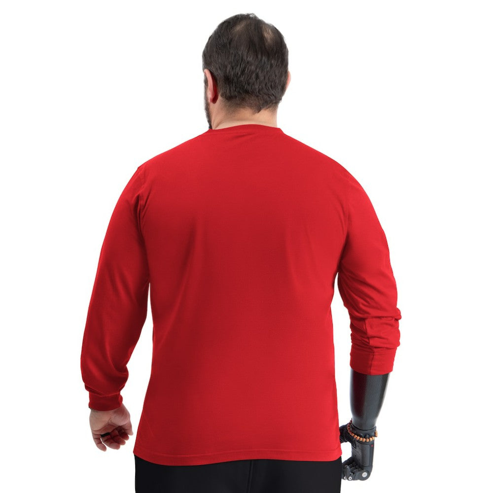 Carolina Hurricanes G-III Sports by Carl Banks Adaptive Mesh Effect Long Sleeve T-Shirt - Red T-shirts