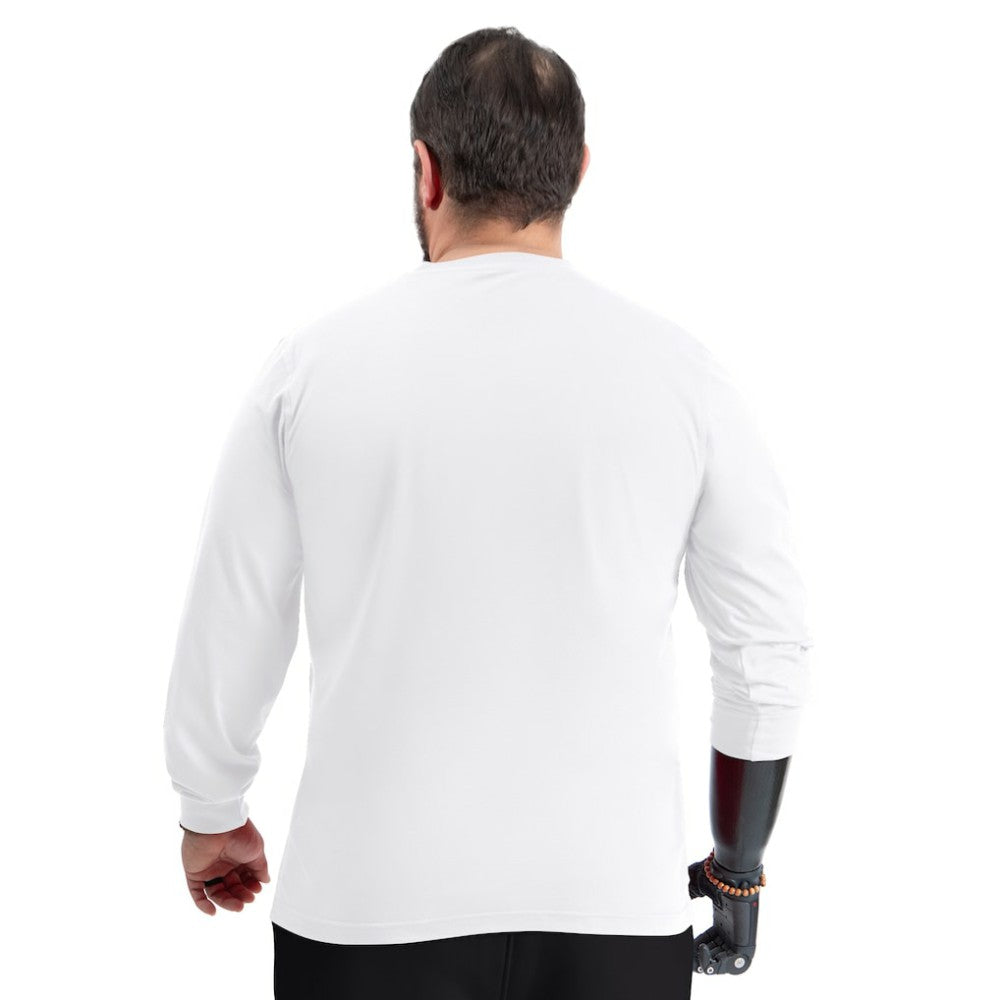 New York Rangers G-III Sports by Carl Banks Adaptive Mesh Effect Long Sleeve T-Shirt - White T-shirts