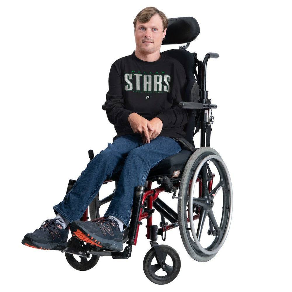 Dallas Stars G-III Sports by Carl Banks Adaptive Mesh Effect Long Sleeve T-Shirt - Black T-shirts