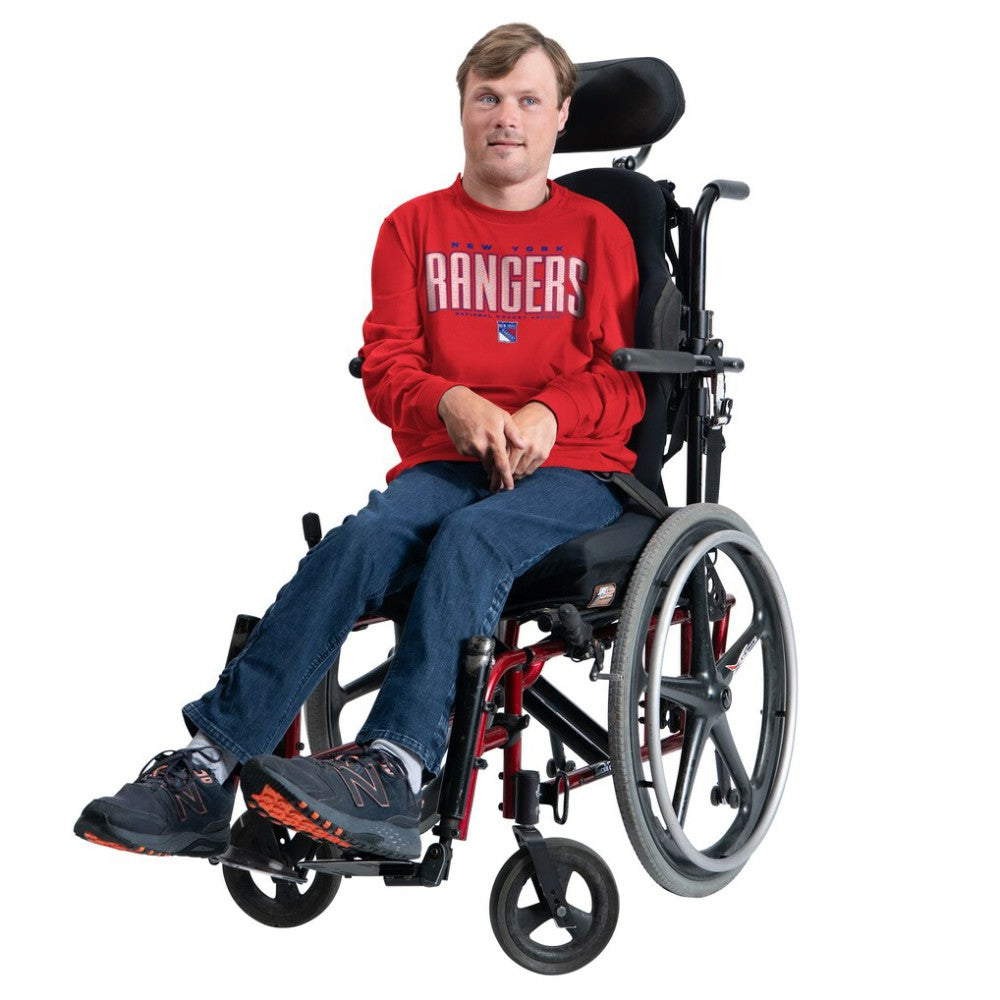 New York Rangers G-III Sports by Carl Banks Adaptive Mesh Effect Long Sleeve T-Shirt - Red T-shirts