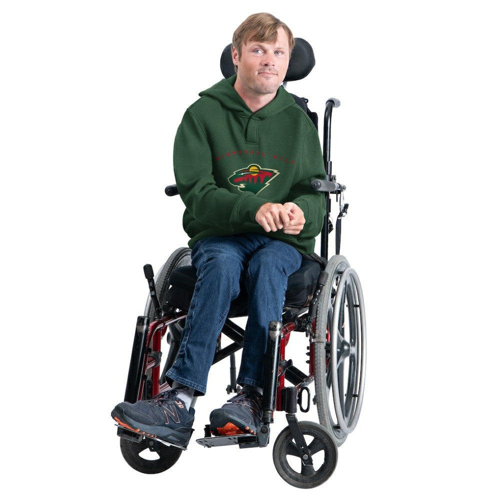Minnesota Wild G-III Sports by Carl Banks Adaptive Classic Team Arc Fleece Hoodie - Green Hoodies