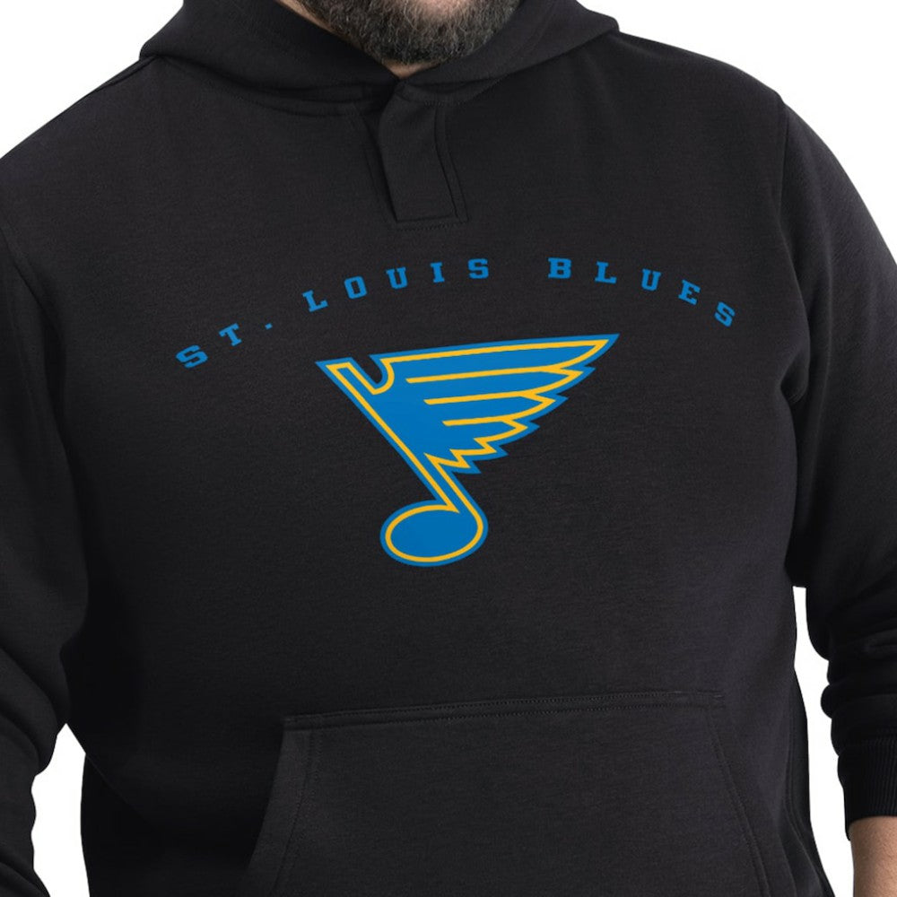 St. Louis Blues G-III Sports by Carl Banks Adaptive Classic Team Arc Fleece Hoodie - Black Hoodies
