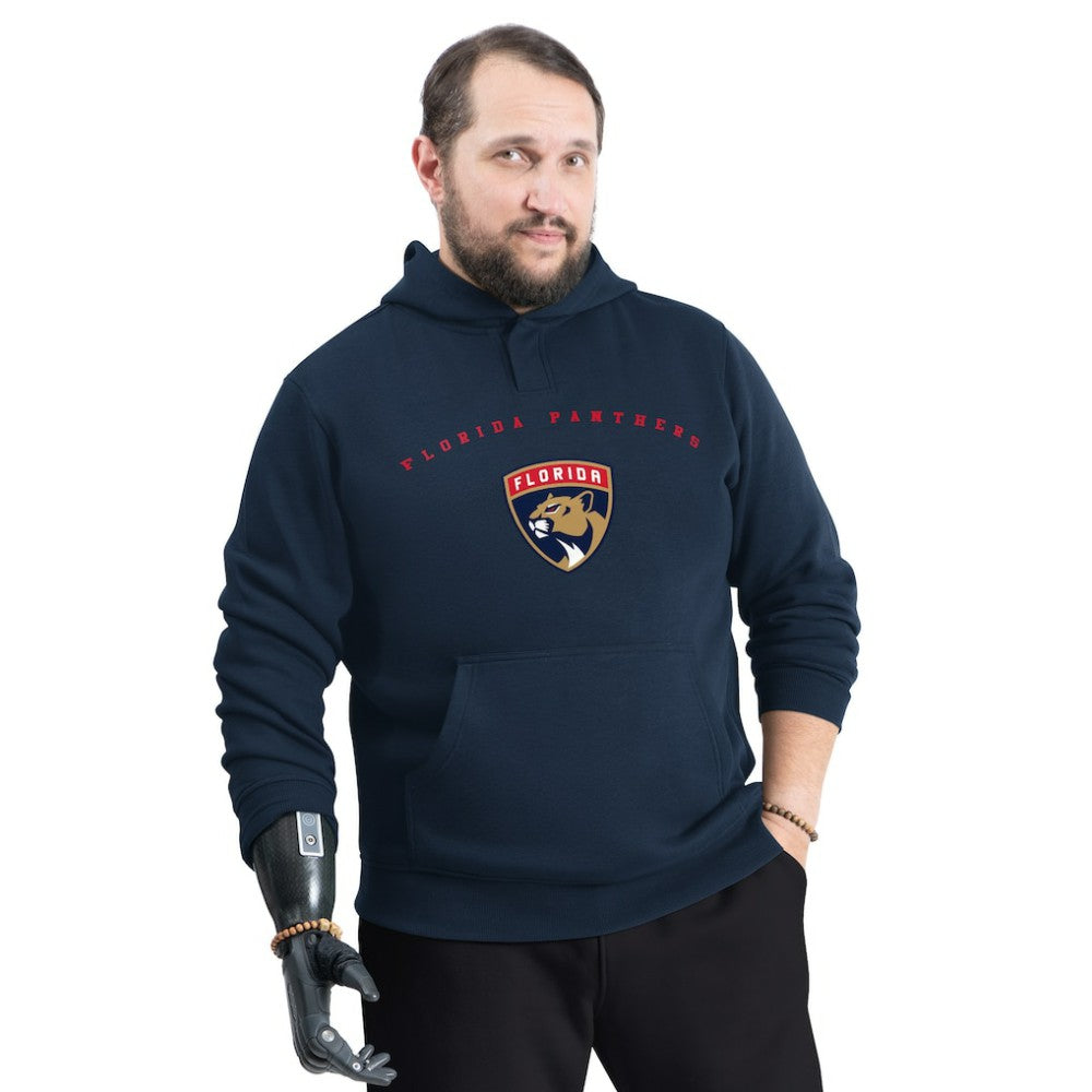 Florida Panthers G-III Sports by Carl Banks Adaptive Classic Team Arc Fleece Hoodie - Navy Hoodies