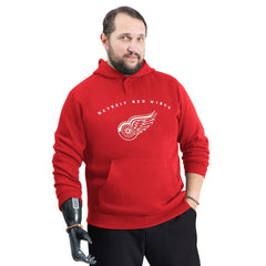 Detroit Red Wings G-III Sports by Carl Banks Adaptive Classic Team Arc Fleece Hoodie - Red Hoodies